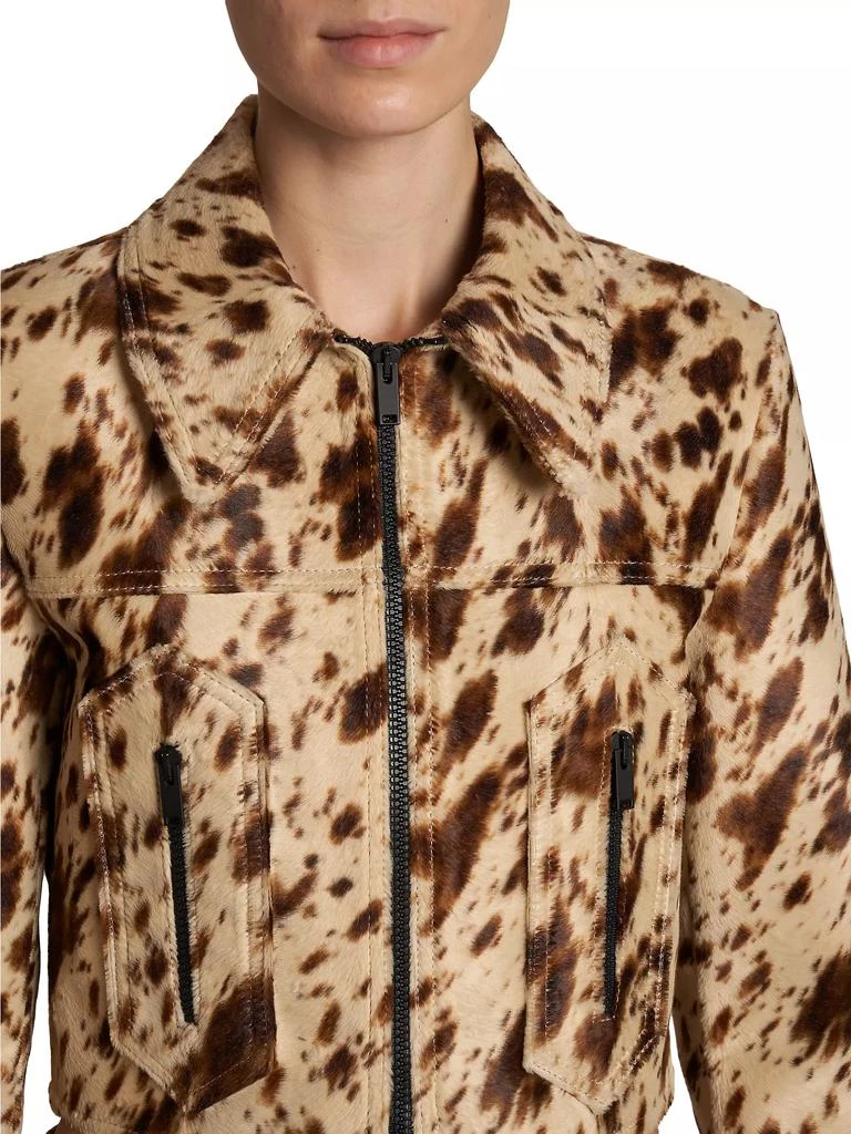 Stella McCartney Cropped Pony-Print Jacket 6