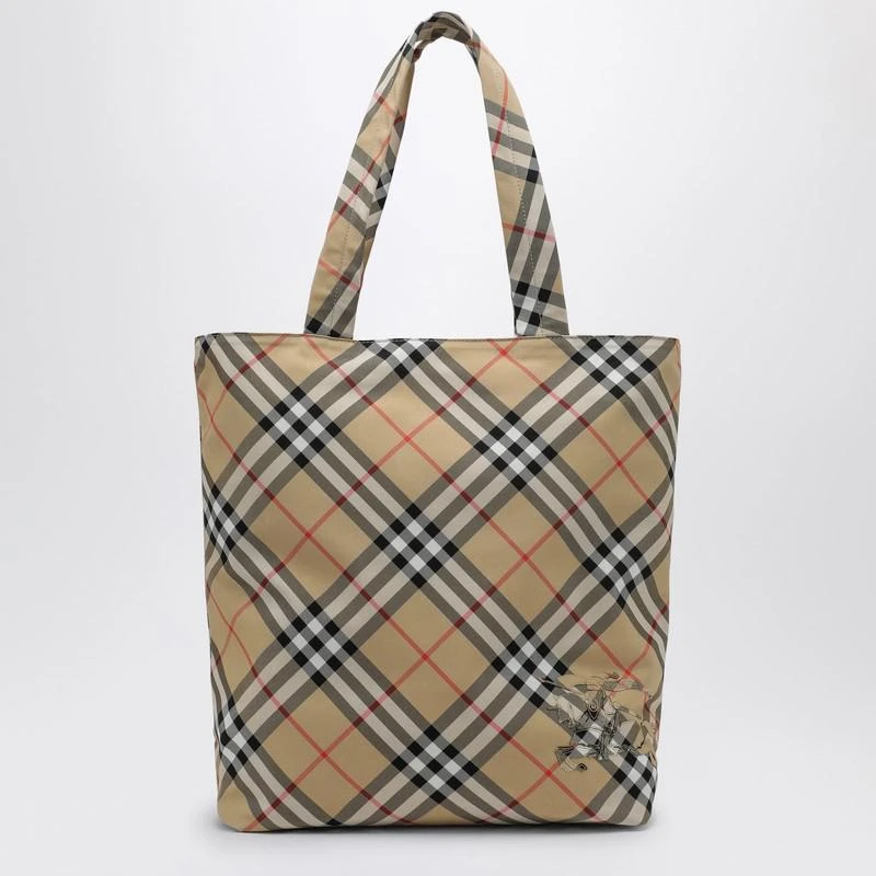 Burberry Check Sand small tote bag 1