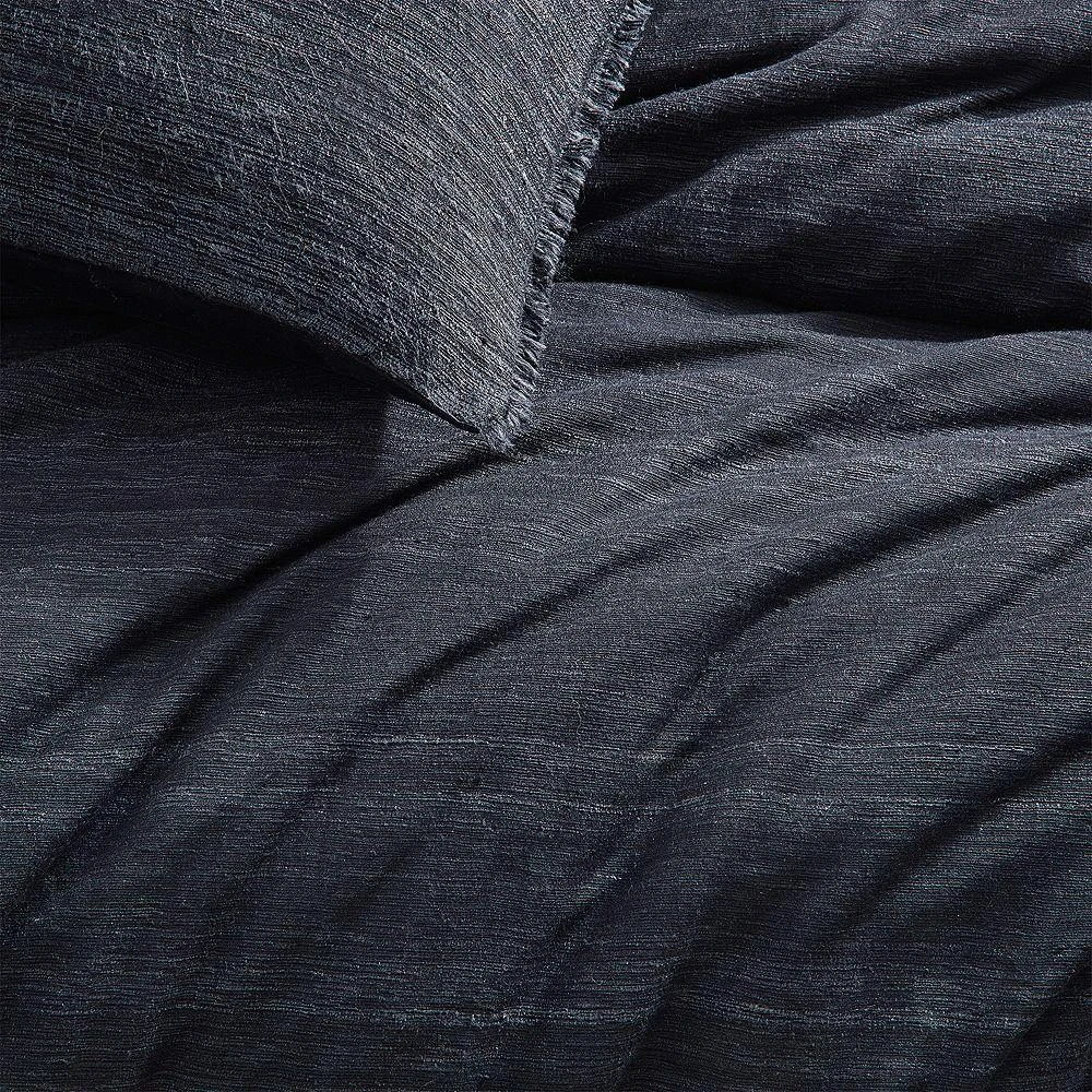 Donna Karan Home Elements Raw Silk Blend Duvet Cover, King 4