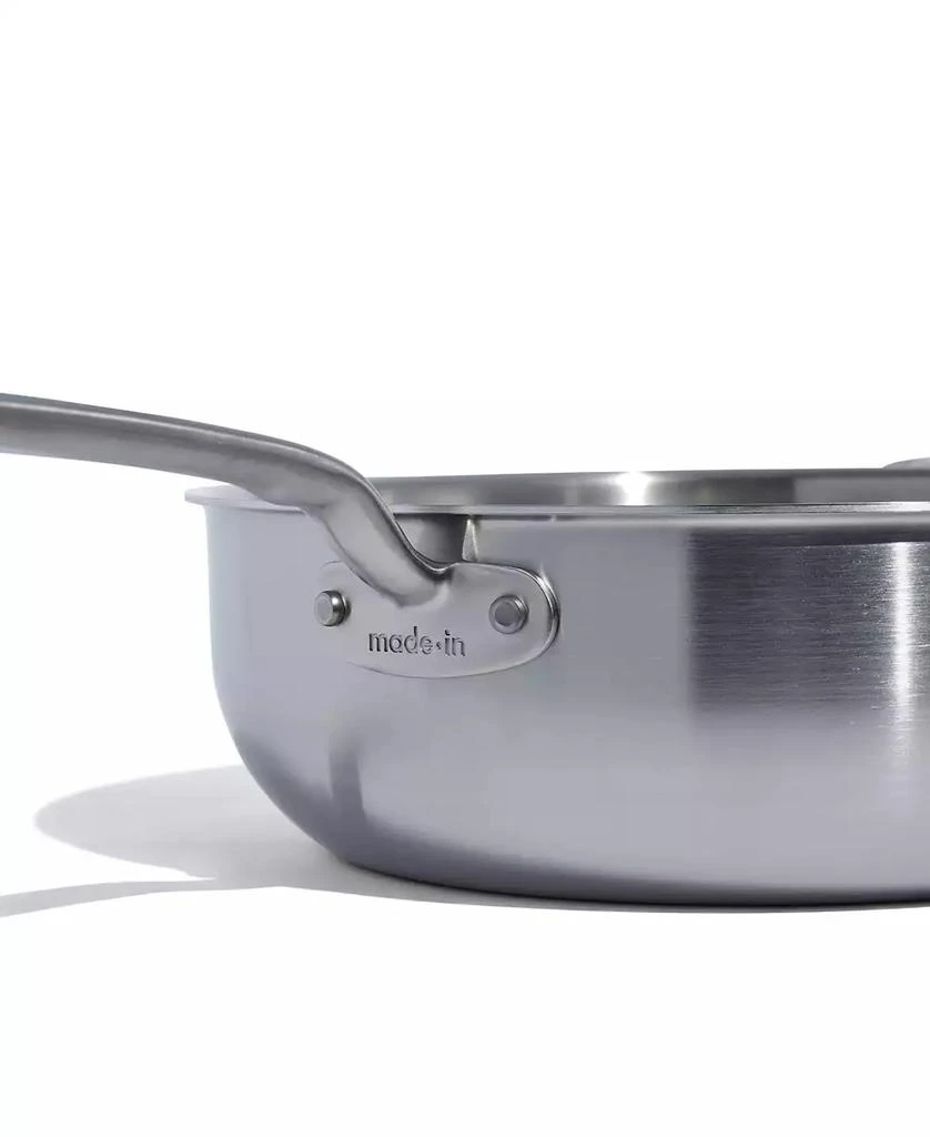 Made In Stainless Steel Clad 5-Quart Saucier with Lid 6