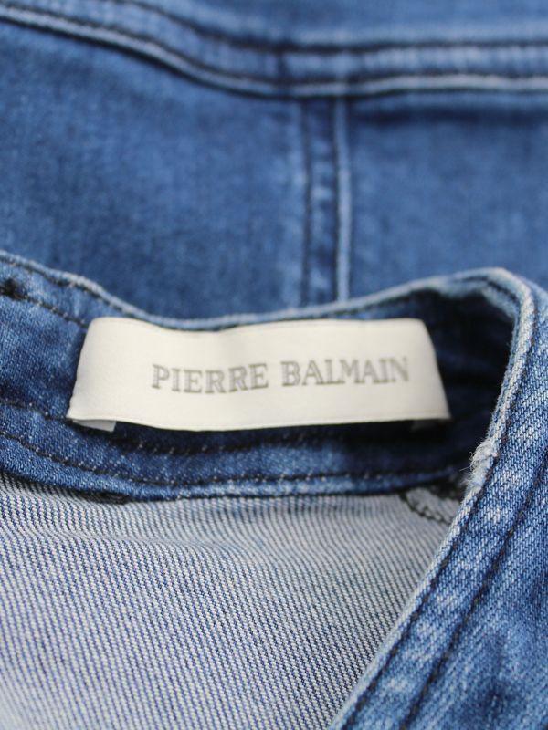 PIERRE BALMAIN Body-Con Denim Minidress