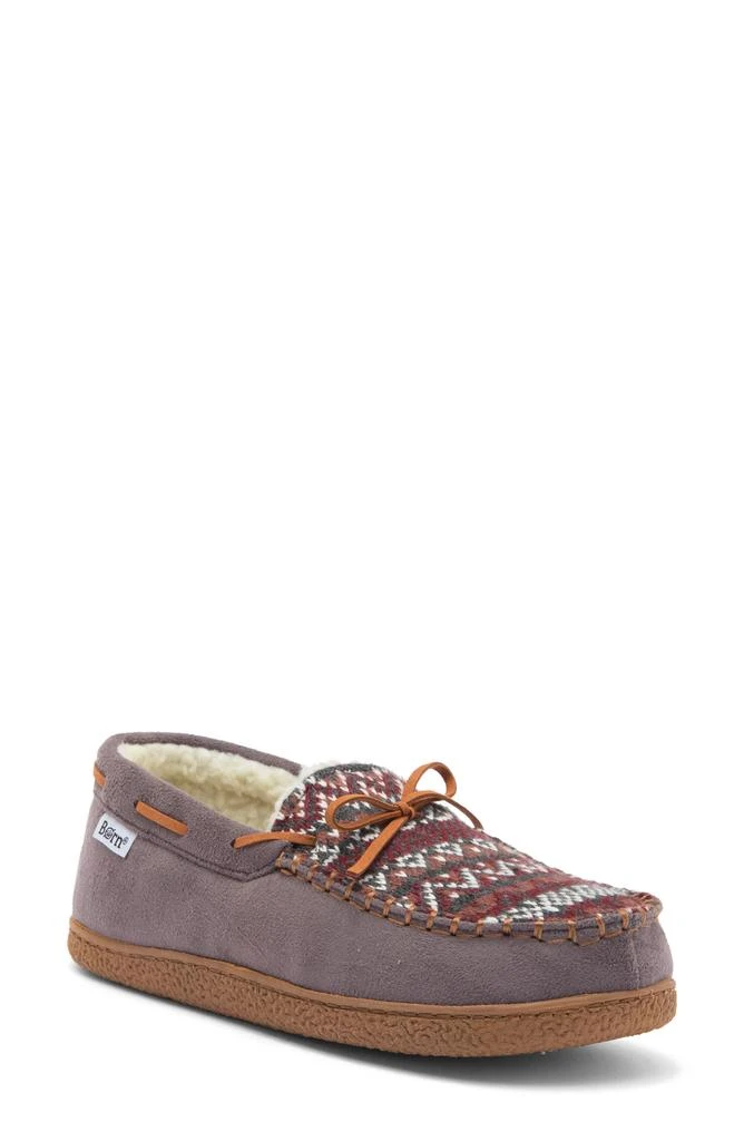 Born Fair Isle Faux Fur Lined Slipper (Women) 1