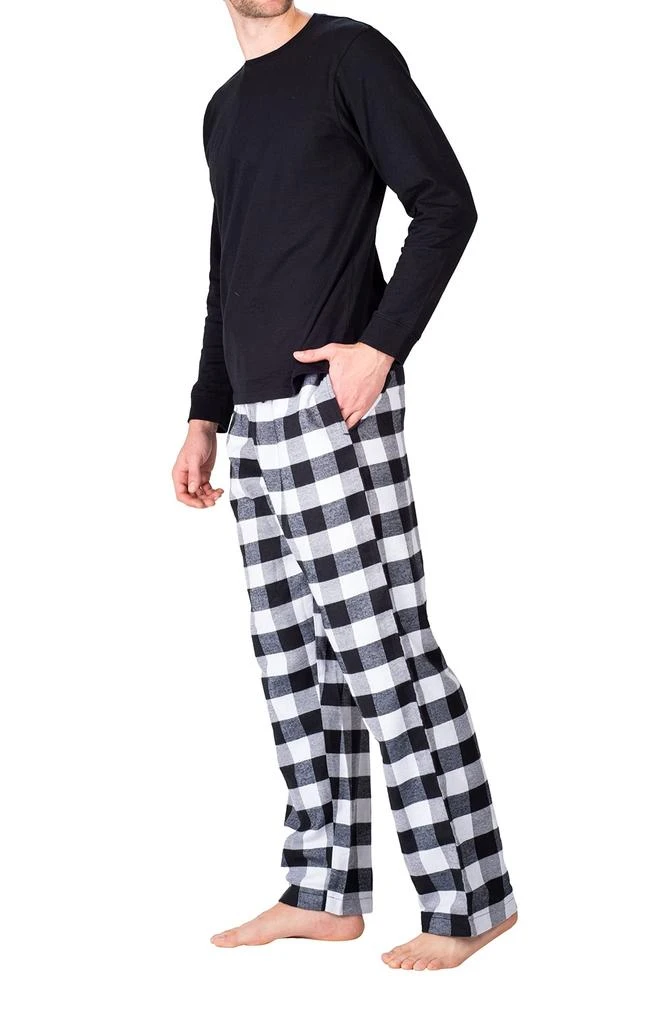 SLEEPHERO Long Sleeve Crewneck Flannel Pajama Set 3