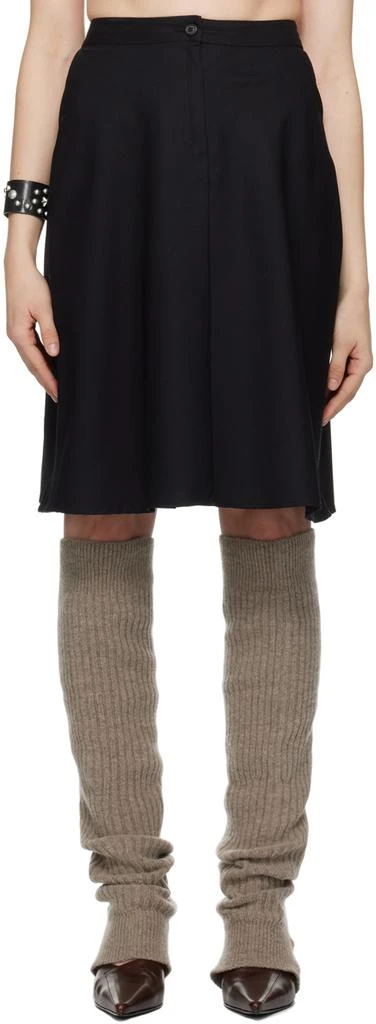 OUR LEGACY Black High-Rise Midi Skirt 1