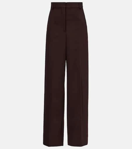 Stella McCartney High-rise wool wide-leg pants 1