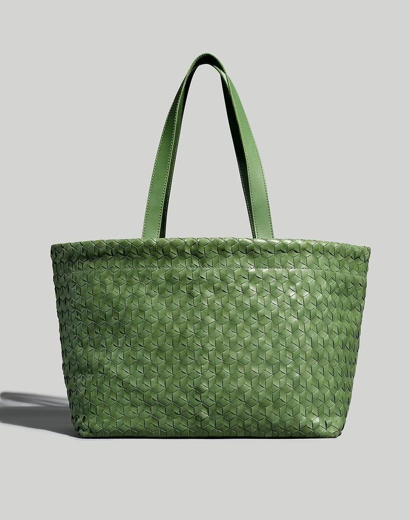 Madewell Large Woven Leather Tote 1