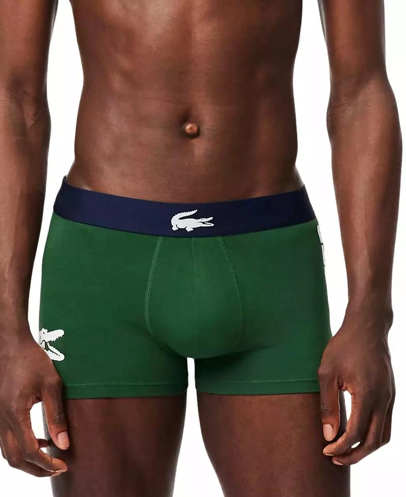 Lacoste Men's 3-Pack Regular-Fit Big Croc Logo Trunk Underwear 6