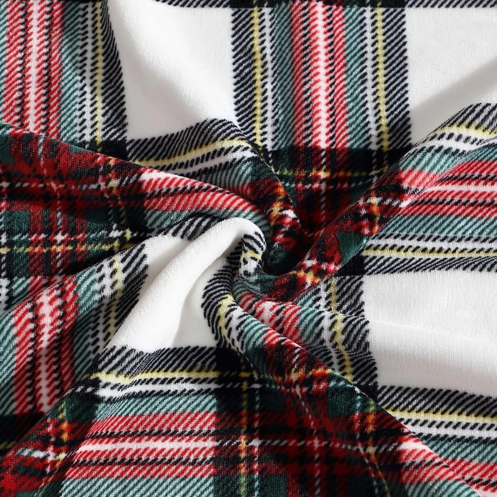 Nautica Hillcrest Plaid Red Throw Blanket 3