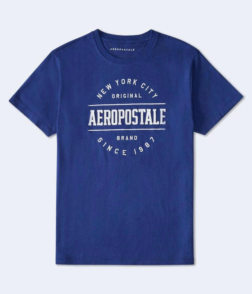 Aeropostale Nyc Circle Appliqué Graphic Tee 1