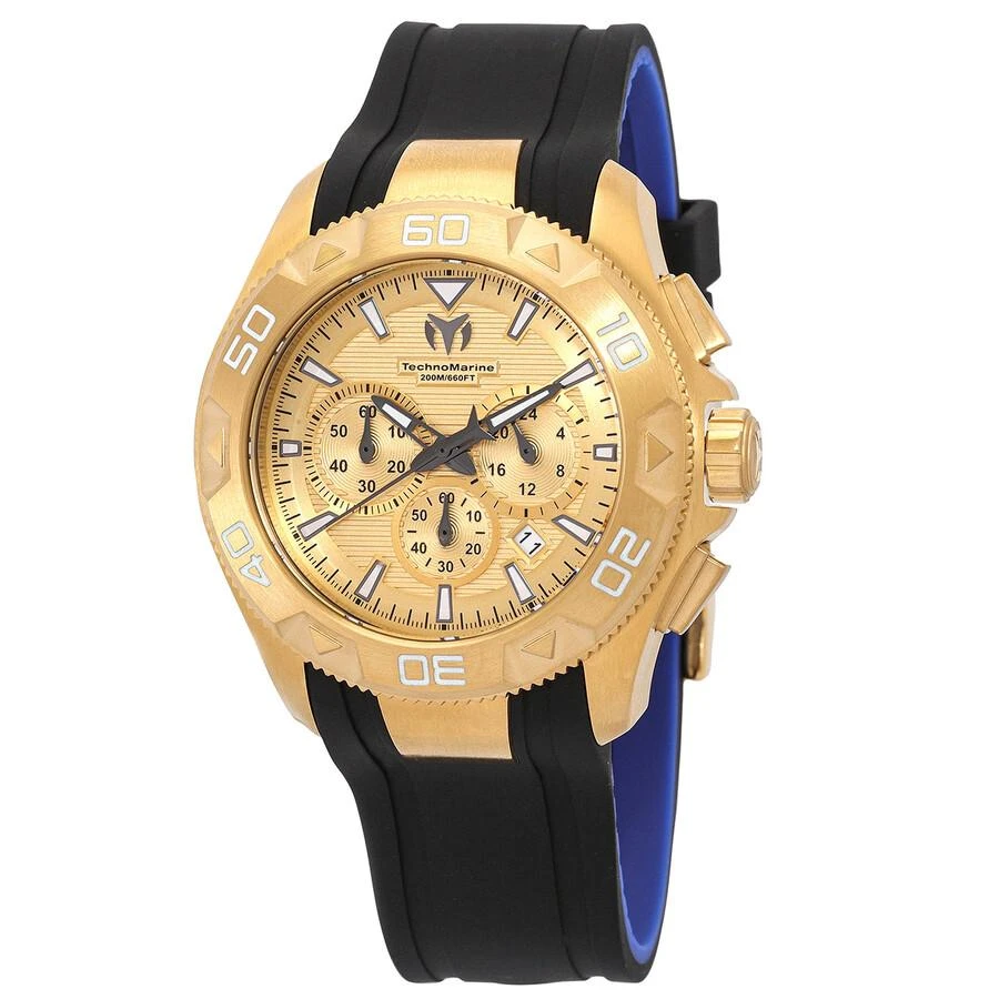 TechnoMarine UF6 Chronograph Date Quartz Gold Dial Men's Watch TM-622003