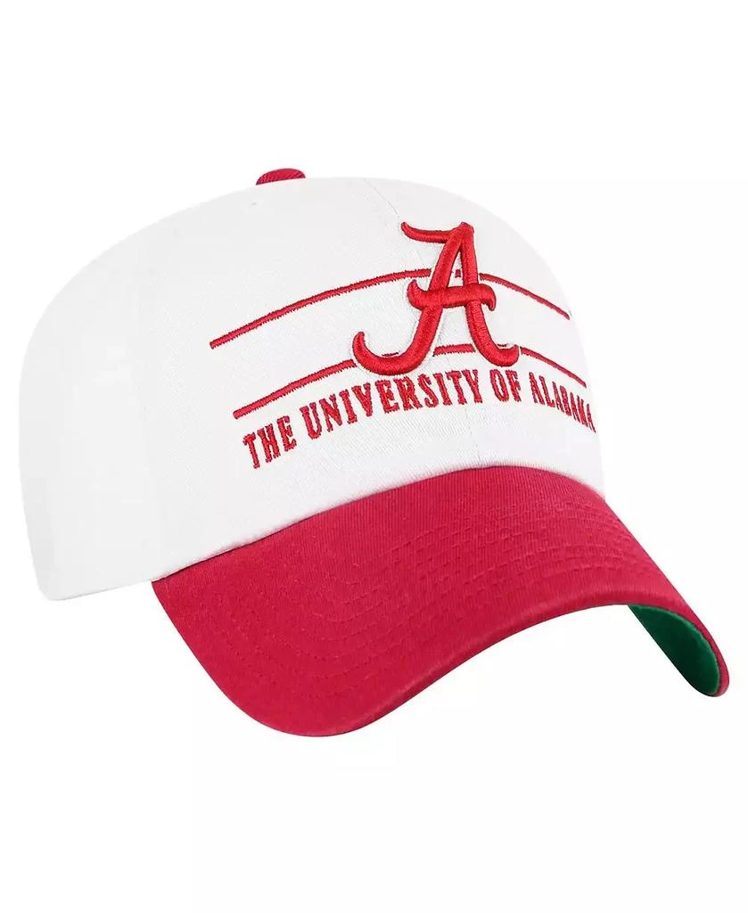 47 Brand Men's White Alabama Crimson Tide Gridiron Clean Up Adjustable Hat 4