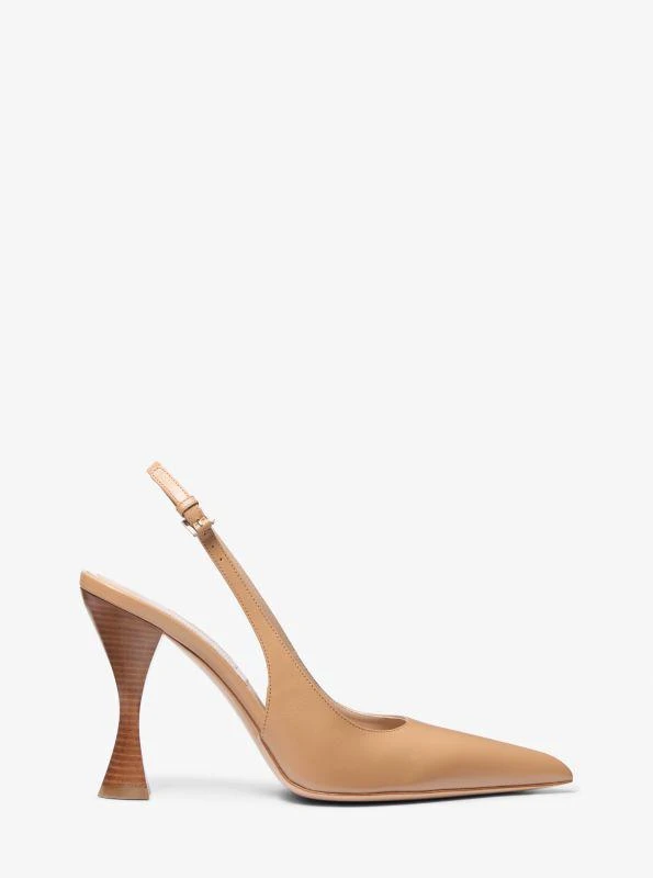 Michael Kors Isabella Leather Slingback Pump 2
