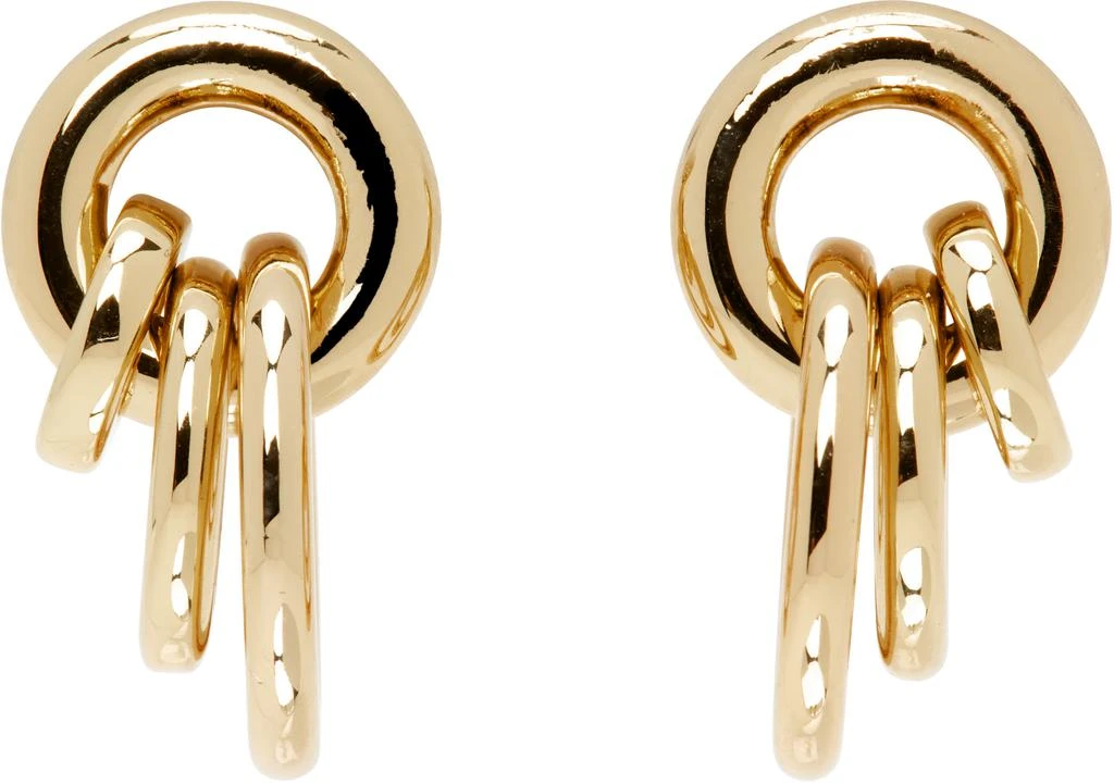 Laura Lombardi Gold Aria Earrings 1
