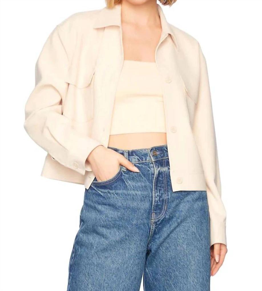 Susana Monaco Susana Monaco - Pebble Weave Oversized Cargo Jacket