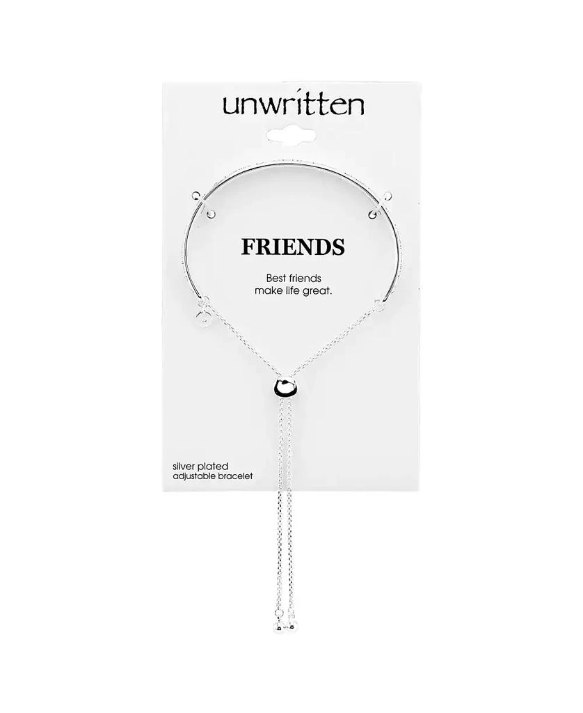 Unwritten "Friends" Silver Plated Adjustable Bolo Bracelet 2