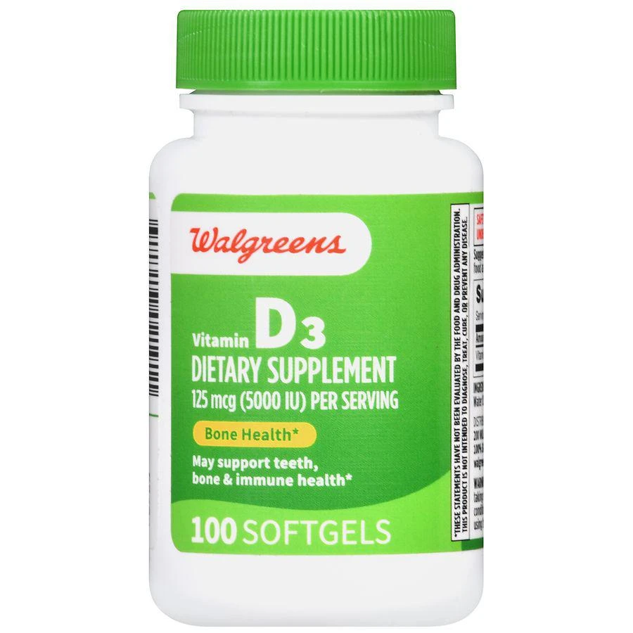 Walgreens Vitamin D3 125 mcg Softgels 2