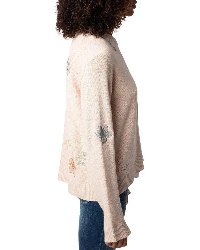 ZADIG & VOLTAIRE Cashmere Embroidered Sweater 4
