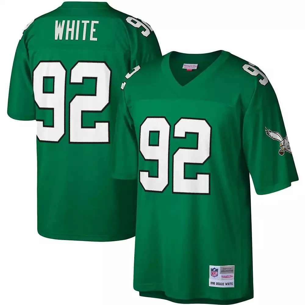 Mitchell & Ness Men's Reggie White Kelly Green Philadelphia Eagles Legacy Replica Jersey 1
