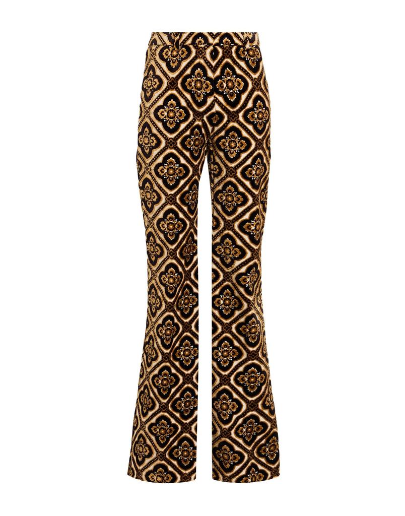 パンツ Etro Multicolored Jacquard Cotton Flare Trousers ETRO Multicolored Jacquard Cotton Flare Trousers - Leggings