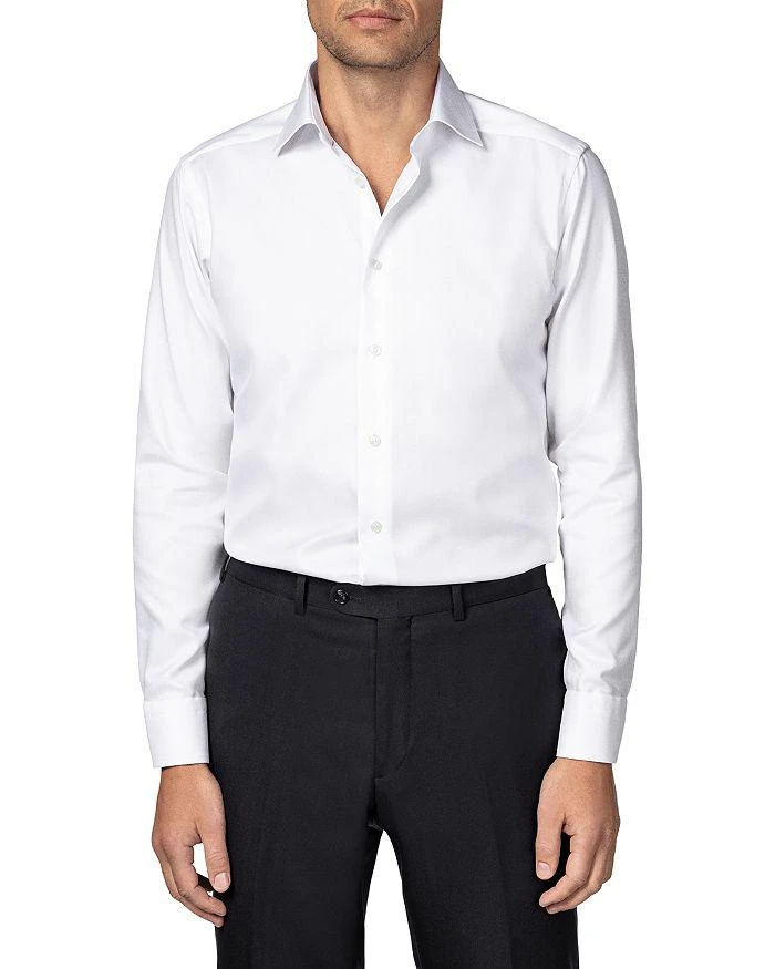 Eton Contemporary Fit Diagonal Weave Shirt 1