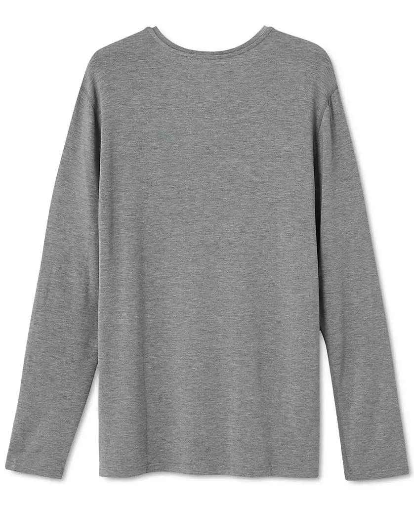 SAXX Men's Snooze Relaxed-Fit Heathered Long-Sleeve Sleep T-Shirt