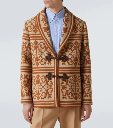 Valentino Cotton and linen jacquard cardigan 3