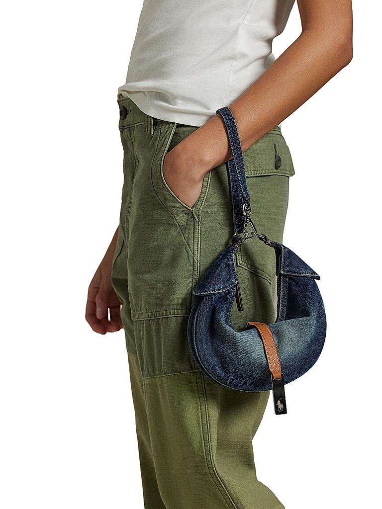 Ralph Lauren Mini Polo ID Denim Shoulder Bag - Shoulder Bags