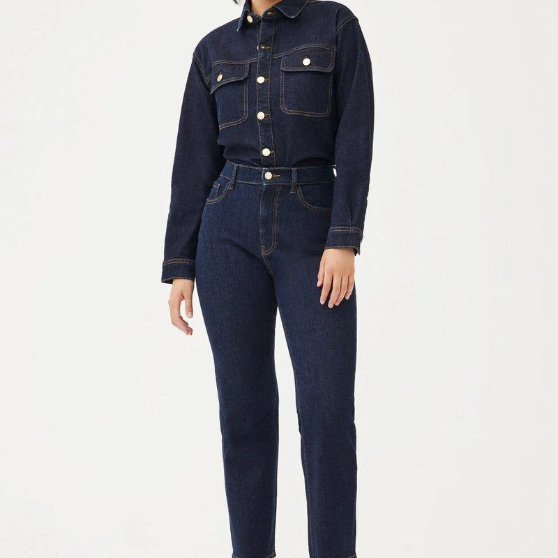 Warp + Weft Ase High Rise Straight Jeans Drum 0 | 25/INSEAM: 29 1