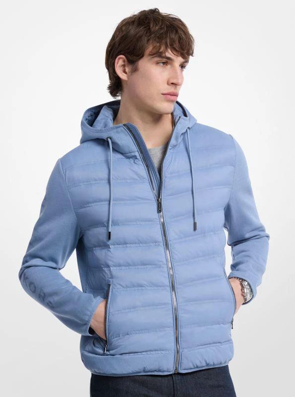 Michael Kors Galway Quilted Mixed-Media Jacket 1