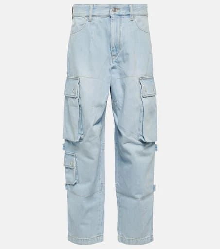 Isabel Marant Elore denim cargo pants 1