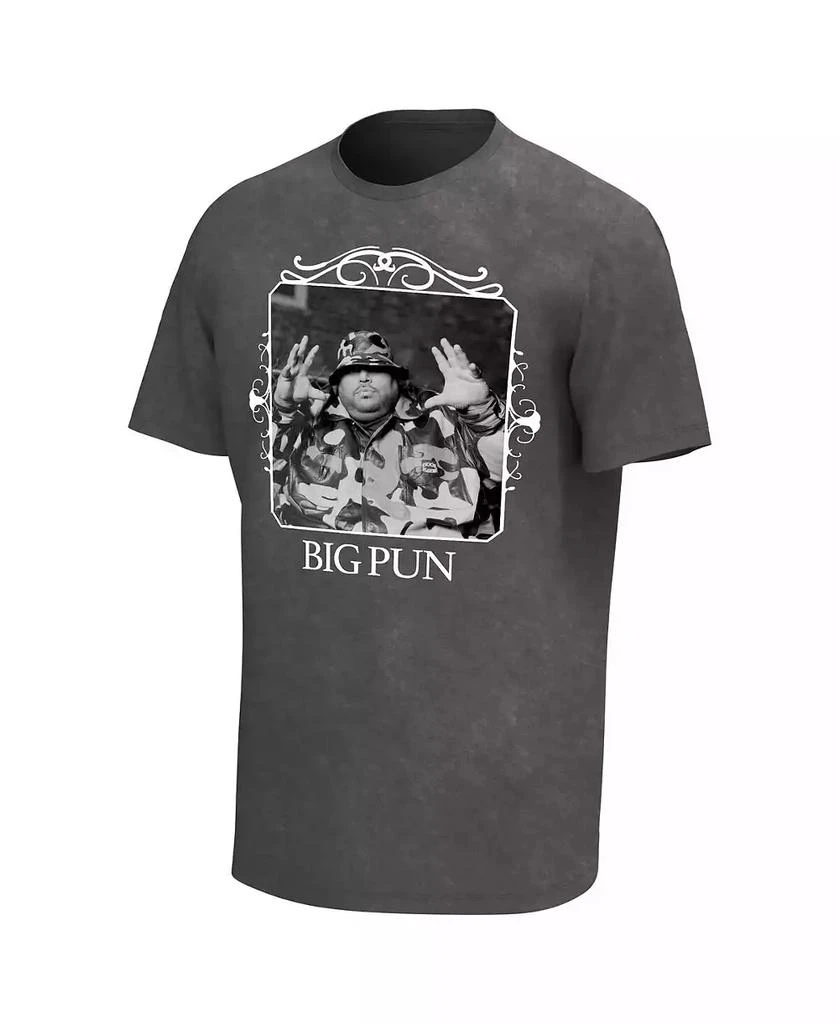 Philcos Men's Charcoal Big Pun Frame Washed Graphic T-shirt 2