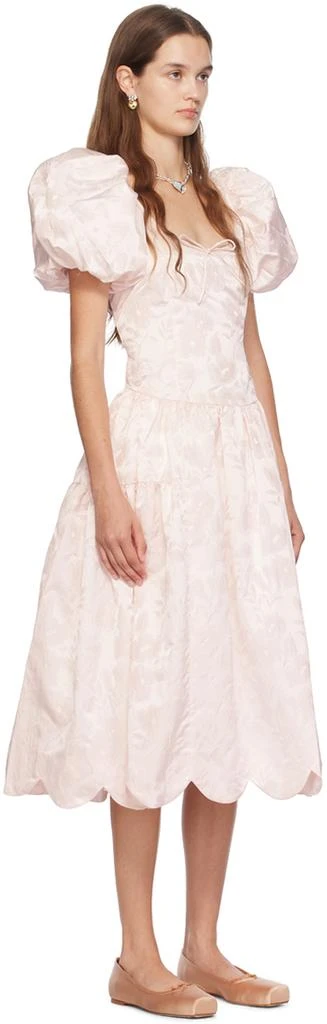 Sandy Liang Pink Cil Midi Dress 2