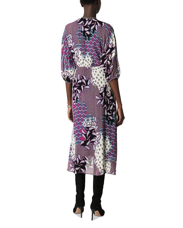 ba&sh Robe Blake Printed Faux Wrap Midi Dress 3