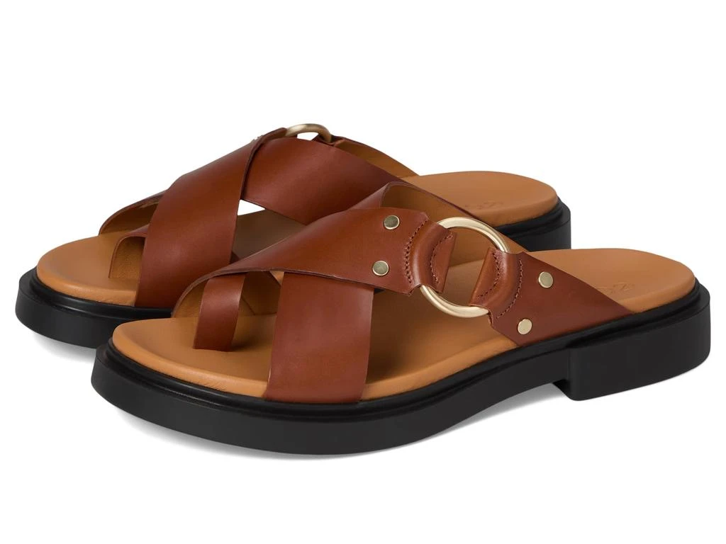 ECCO Seoul Toe Post Ring Ornament Slide Sandals 1