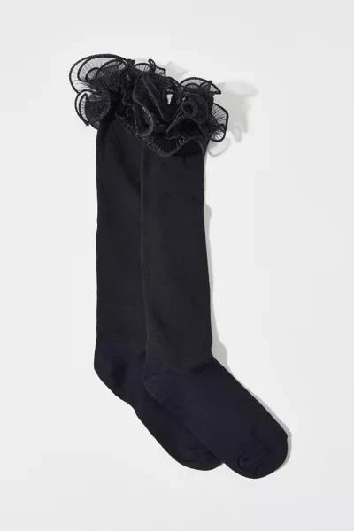 Urban Outfitters Chiffon Ruffle Knee High Sock 3