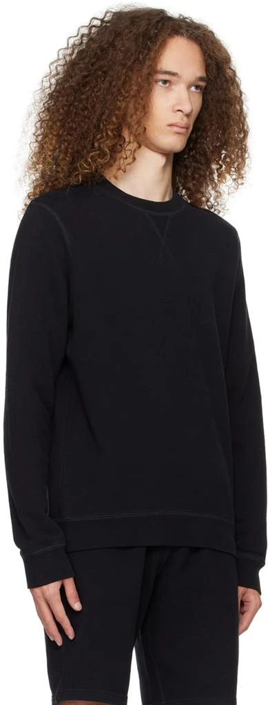Sunspel Black Crewneck Sweatshirt 2
