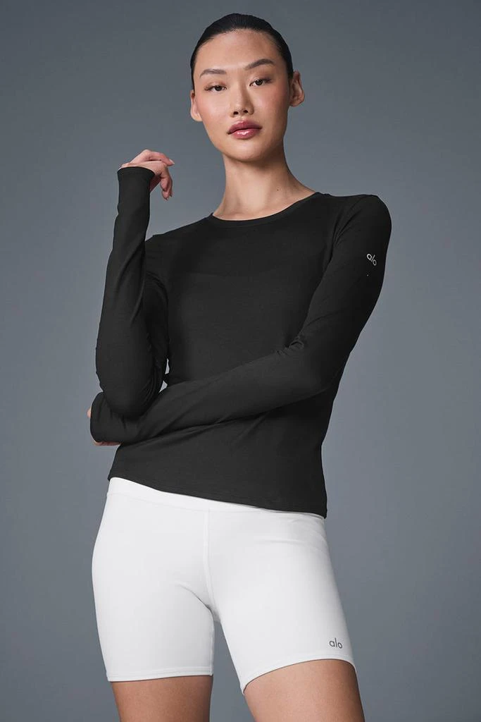 Alo Alosoft Finesse Long Sleeve - Black 1