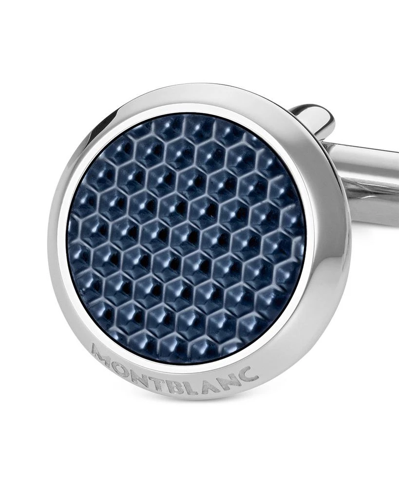 MontBlanc Lacquer Inlay Round Cufflinks 3