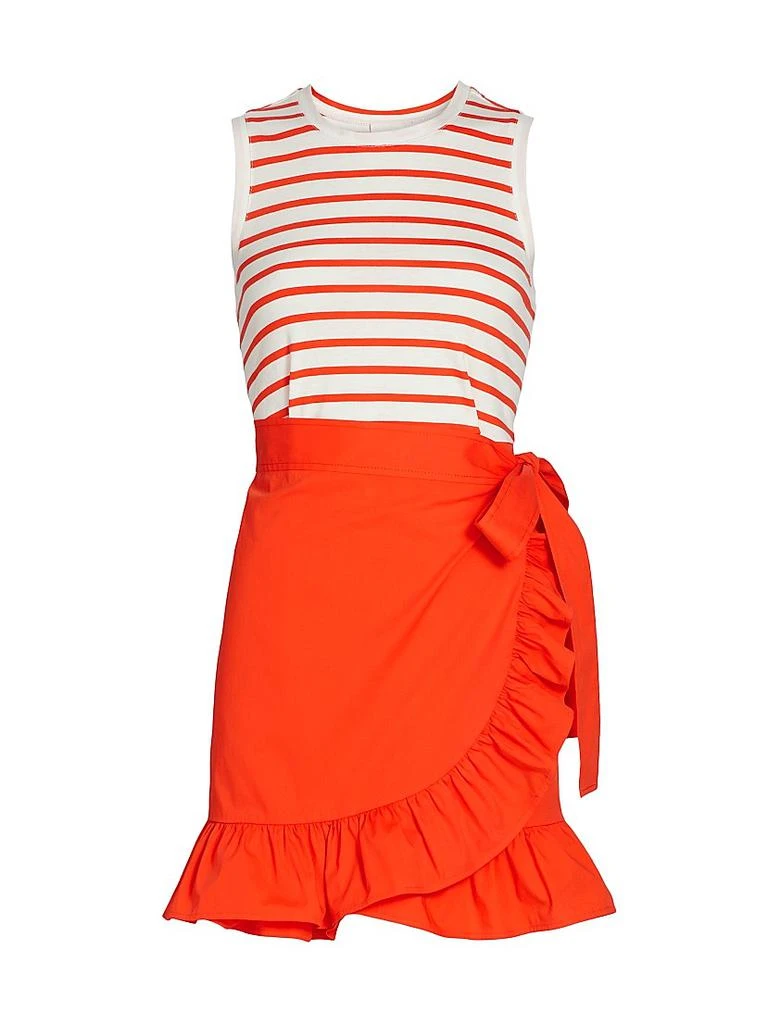 Cinq à Sept Mahlia Striped Tie-Waist Minidress