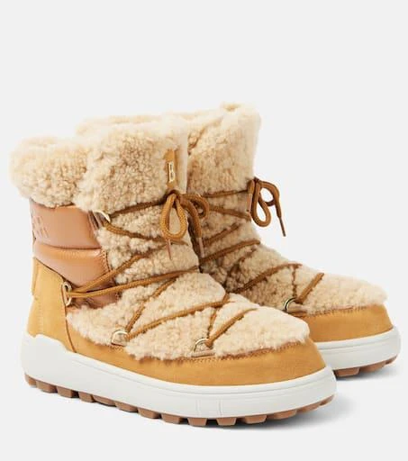 Bogner Chamonix S 10 shearling-trimmed snow boots 1