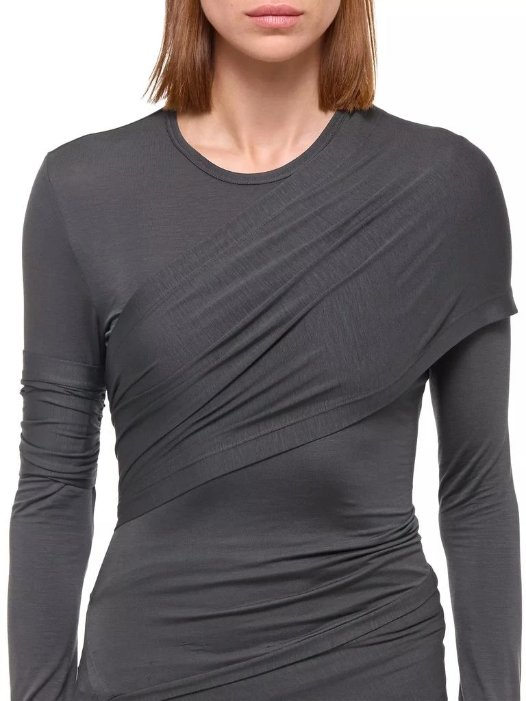 Helmut Lang Protection Draped Midi-Dress 6