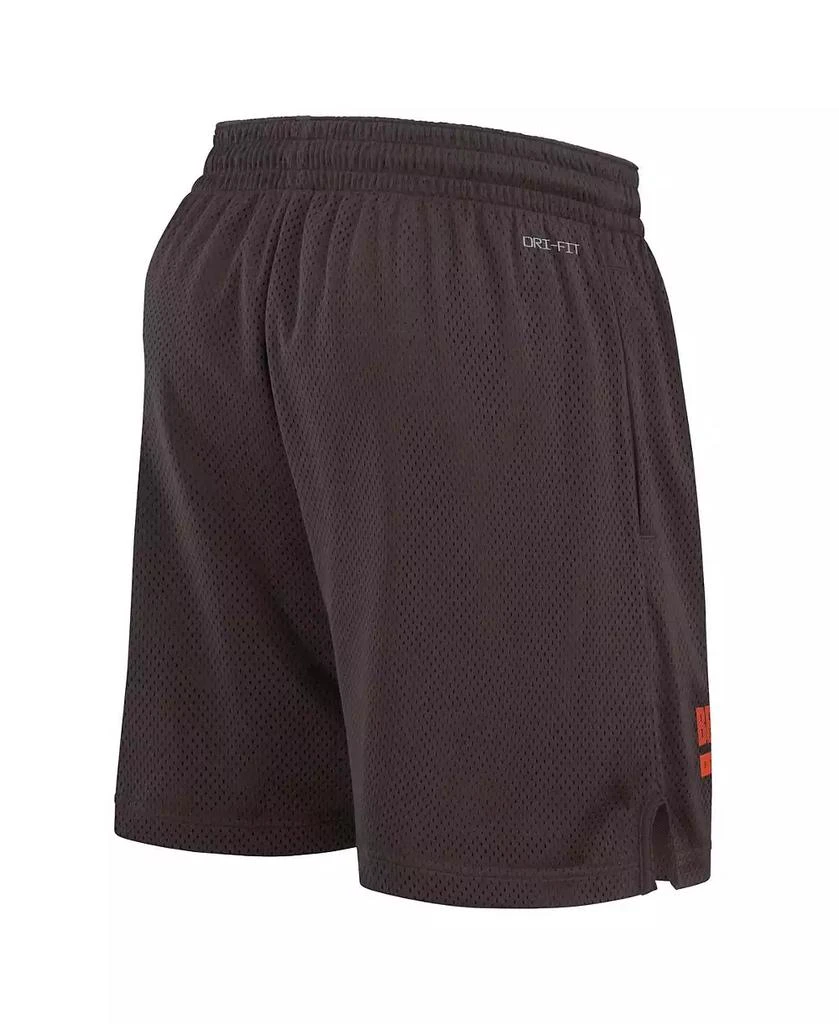 NIKE Men's Brown Cleveland Browns 2024 Sideline Performance Mesh Shorts 3