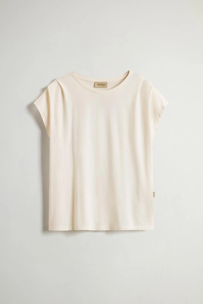 Woolrich T-Shirt in Pure Pima Cotton - Women - Blue 5