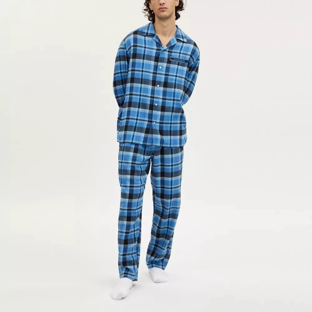 Coach Plaid Pajama Set 2