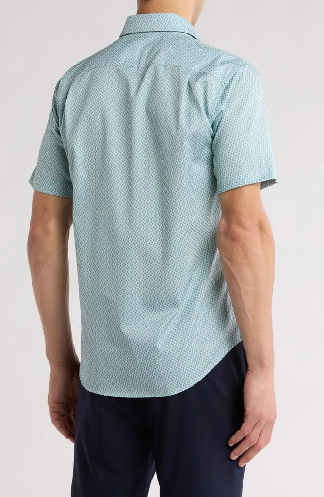 David Donahue Floral Print Short Sleeve Shirt 2
