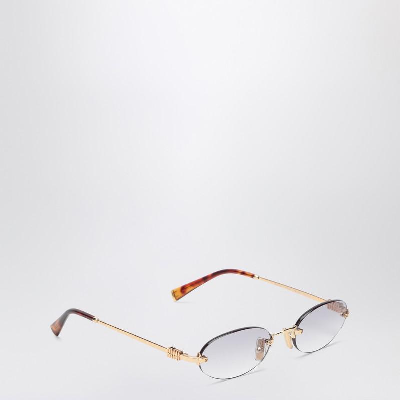 Miu Miu Miu Miu Logo gold/transparent sunglasses