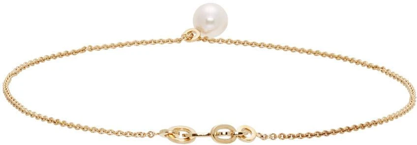 Sophie Bille Brahe Gold Akoya Pearl Palme De Pied Anklet 4