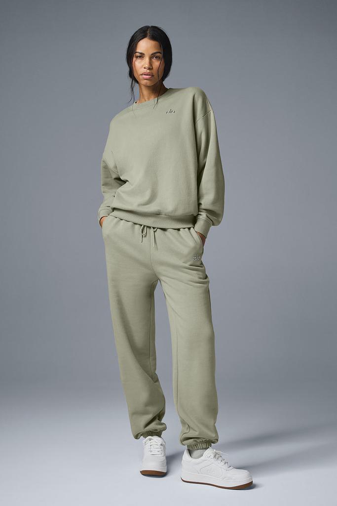 Alo Accolade Crew Neck Pullover - Limestone - Hoodies - Free