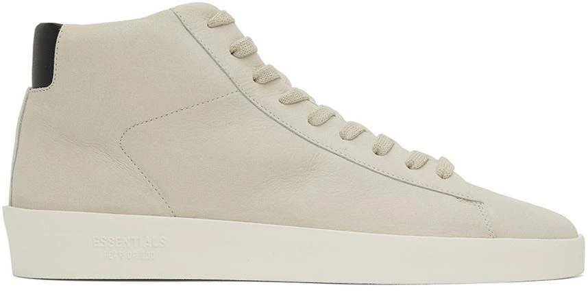 Essentials Gray Tennis Mid Sneakers 1
