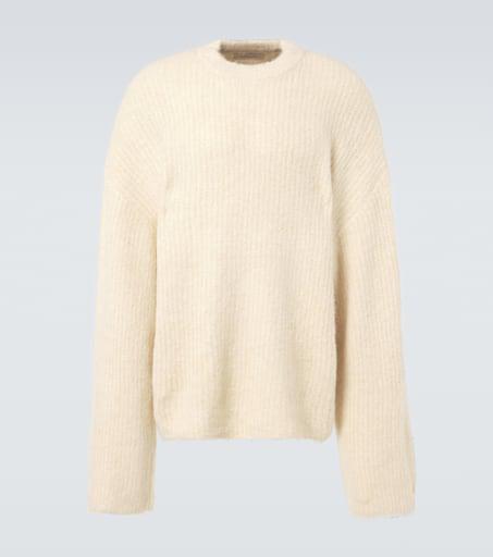 Entire Studios Beige Heavy Knit Crew Sweater - Sweaters Entire Studios Beige Heavy Knit Crew Sweater - Sweaters